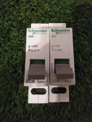 2x Interruptor carril 20A Schneider ISW/ISSW