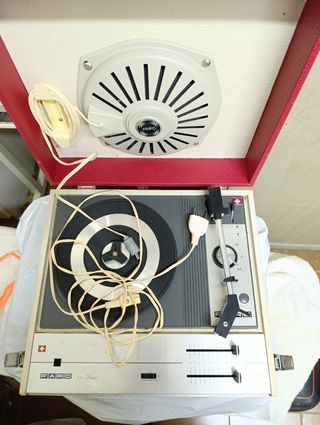 Giradischi Anni '70 Rosso e Giallo