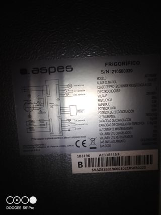 frigorifico aspes nuevo