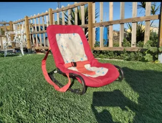 Hamaca para bebé roja