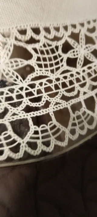 Centrotavola vetro Murano con pizzo