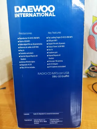 Radio CD MP3 Daewoo DBU-10 Graffiti