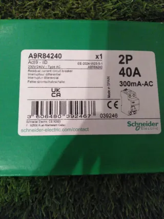 Interruptor Diferencial 2P 40A 300mA