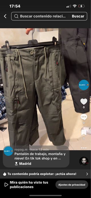 Pantalón trabajo térmico impermeable