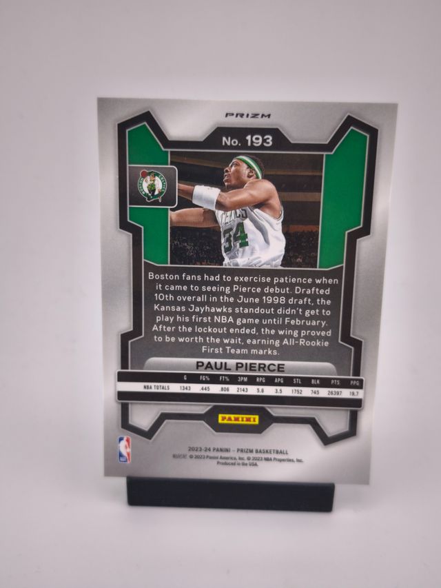 Paul Pierce SILVER PRIZM Legend Panini NBA Celtics