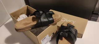 Sandali INUOVO pelle nera – Nuovi con scatola - 37