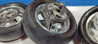 Juego 4 Ruedas Mini Moto