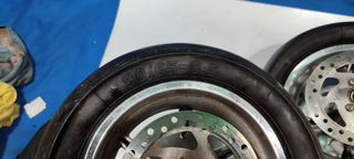 Juego 4 Ruedas Mini Moto