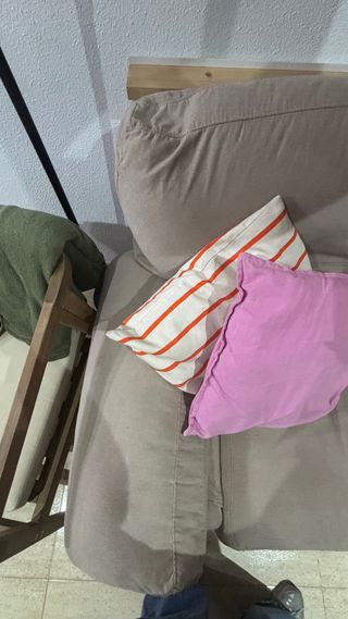 Sofá 2 plazas beige