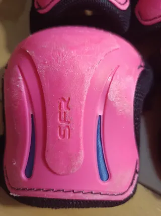 Protecciones Patinaje SFR Rosa