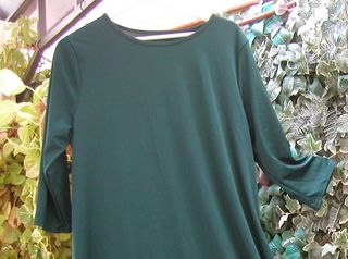 Vestido evase vintage verde Talla única