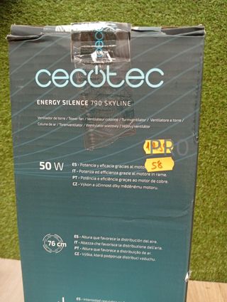 Ventilador de torre - EnergySilence 790 Skyline blanco - Cecotec