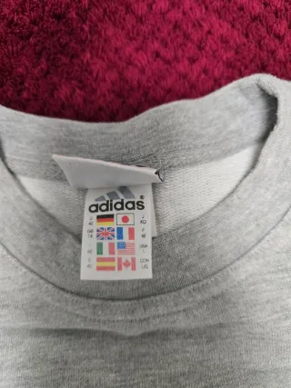 Sudadera Gris Adidas