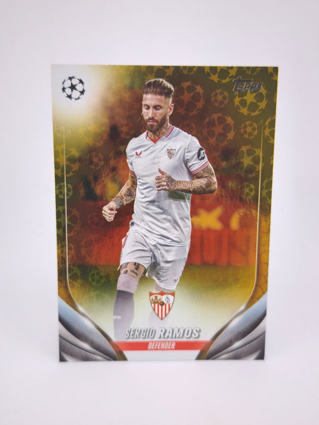 Sergio Ramos GOLD STARBALL Topps UEFA Sevilla