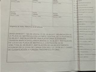 130CV- ISOTERMO CON  FRIO Y RAMPA ELEVADORA