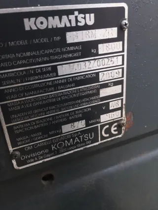 Carretilla elevadora eléctrica Komatsu FB18