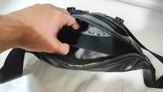 Marsupio Piquadro nero in pelle