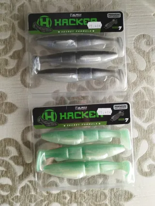 Lote 2 Paquetes Swimbait Alpha Hacker Talla 7