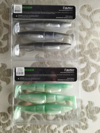 Lote 2 Paquetes Swimbait Alpha Hacker Talla 7