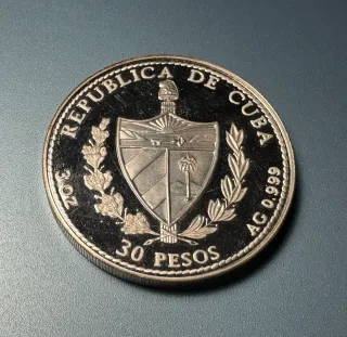 Moneda Plata 3 Onzas Diego Velázquez 1492