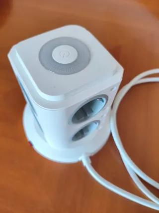 Regleta Enchufes Torre Blanca Beva