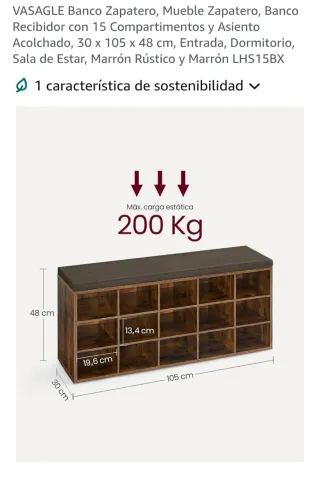 Zapatero 15 compartimentos