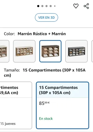 Zapatero 15 compartimentos