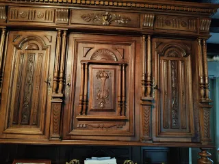 Mueble de salón rústico de madera