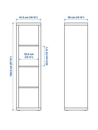 Mueble TV negro con cestas y patas