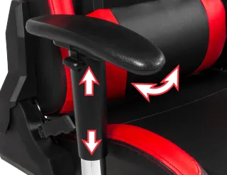 Silla Gaming Negra y Roja