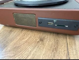 Maletín Tocadiscos Lauson Marrón y Negro