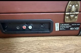 Maletín Tocadiscos Lauson Marrón y Negro