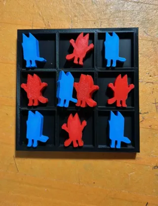 Juego Tres en Raya bluey