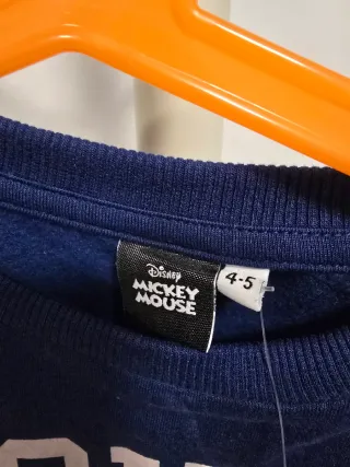 Sudadera Mickey Mouse azul talla 4 años