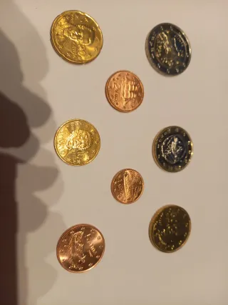 Lote monedas España 2002-2003 y Grecia 2002