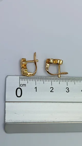 Pendientes de  oro 18kt con brillantes.