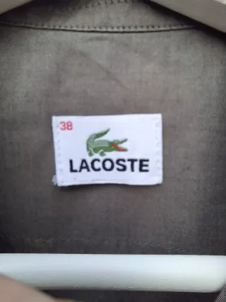 Camisa Lacoste verde mujer