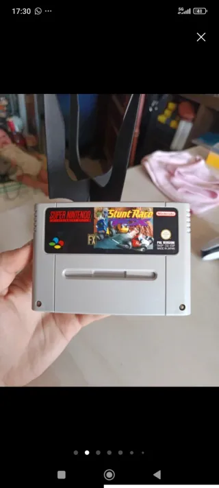 Super Nintendo Stunt Race FX Cartucho