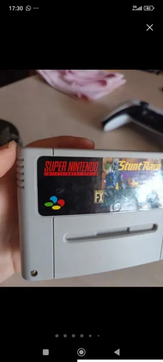 Super Nintendo Stunt Race FX Cartucho