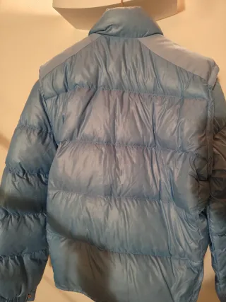 Piumino Moncler turchese
