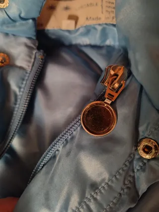 Piumino Moncler turchese