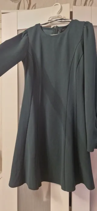 Vestido verde manga larga