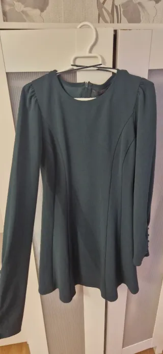 Vestido verde manga larga