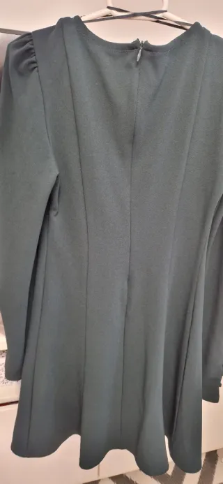 Vestido verde manga larga