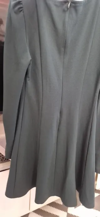 Vestido verde manga larga