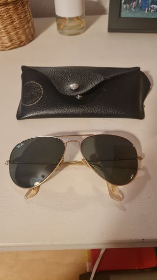 Gafas de Sol Ray-Ban Aviator Vintage Doradas