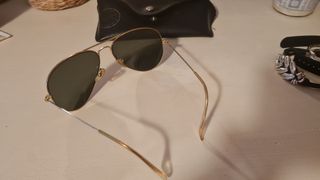 Gafas de Sol Ray-Ban Aviator Vintage Doradas