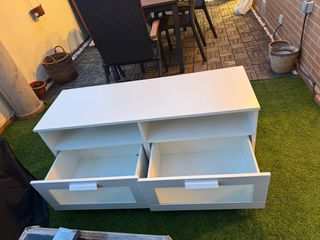 Mesa TV Ikea BRIMNES Blanca