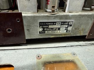 Radio Philips BE 362 U Válvulas