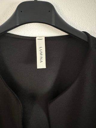 Bolero nero LUMINA maniche 3/4 volant